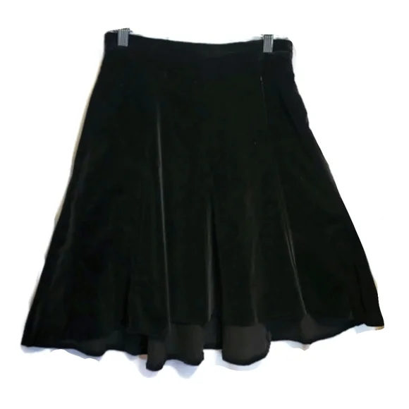 VTG Miller Stockman Western Living Black Velvety Hi-Lo Circle Skirt Equestrian - Picture 6 of 11